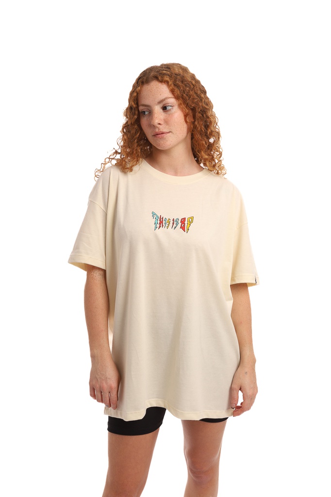 REMERA MANGAS CORTAS OVERSIZE MUJER - ARCOIRIS