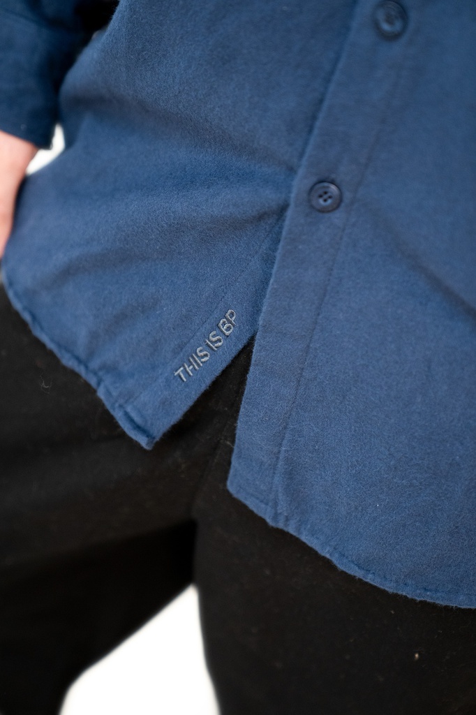 CAMISA VIYELA PESADA ML - CABIN AZUL