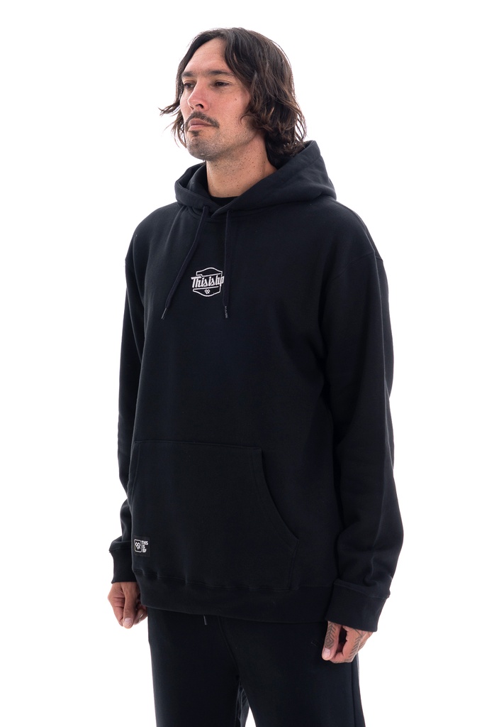 BUZO CANGURO CON CAPUCHA RELAXED - BORDADOR