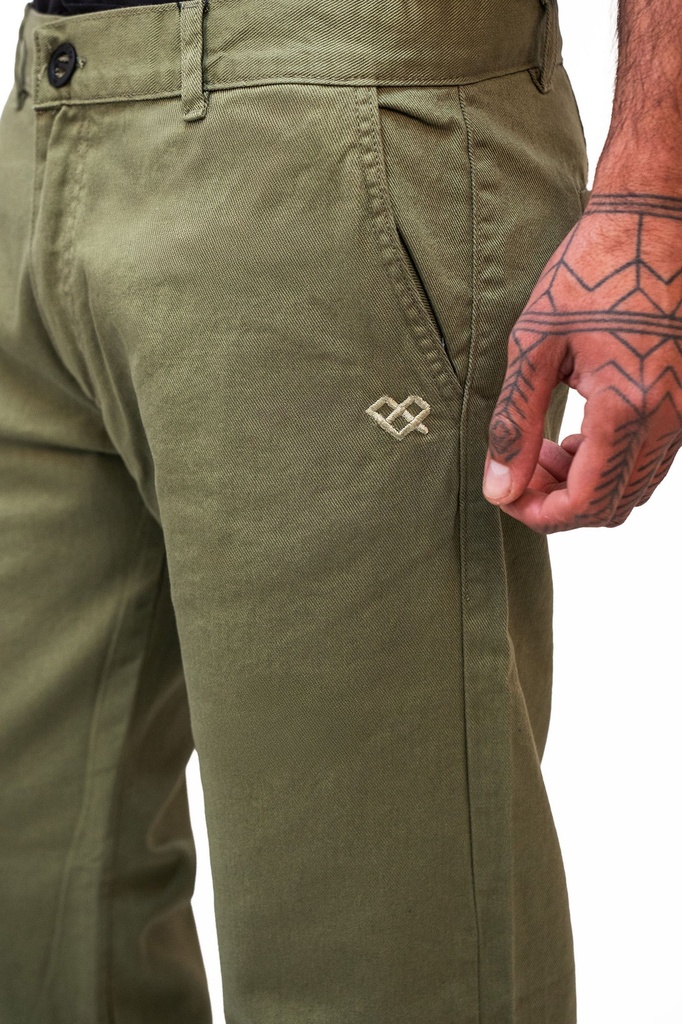 PANTALON GABARDINA LOOSE FIT - STOCK PLAZA