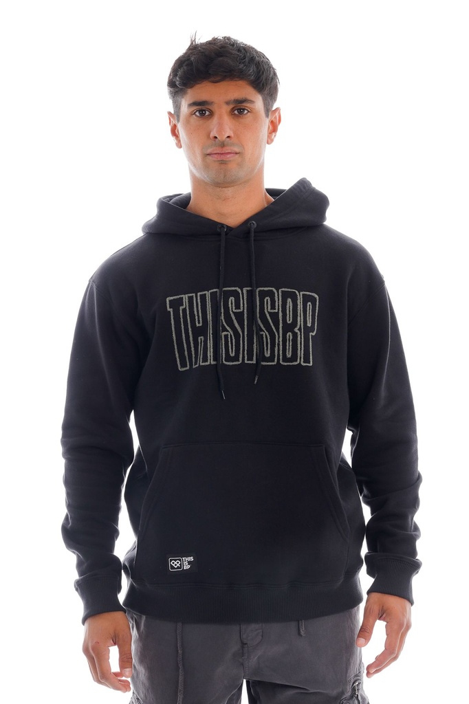 BUZO CANGURO CON CAPUCHA RELAXED FIT - CAOBA