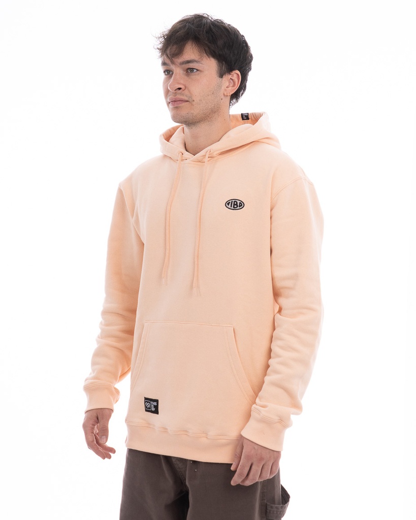 BUZO CANGURO CON CAPUCHA RELAXED FIT - TUNDRA CREAM