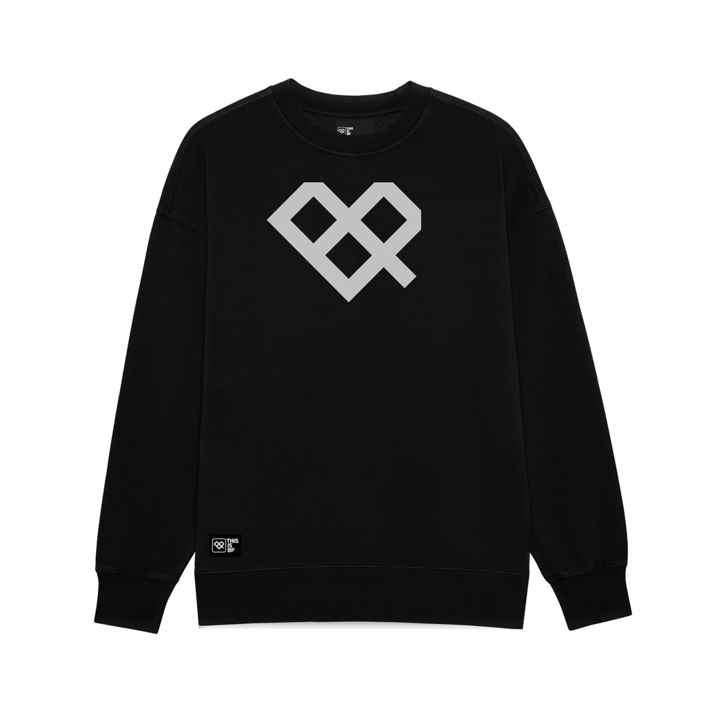 BUZO CUELLO REDONDO RELAXED FIT - BIG ISO FRONT CREW