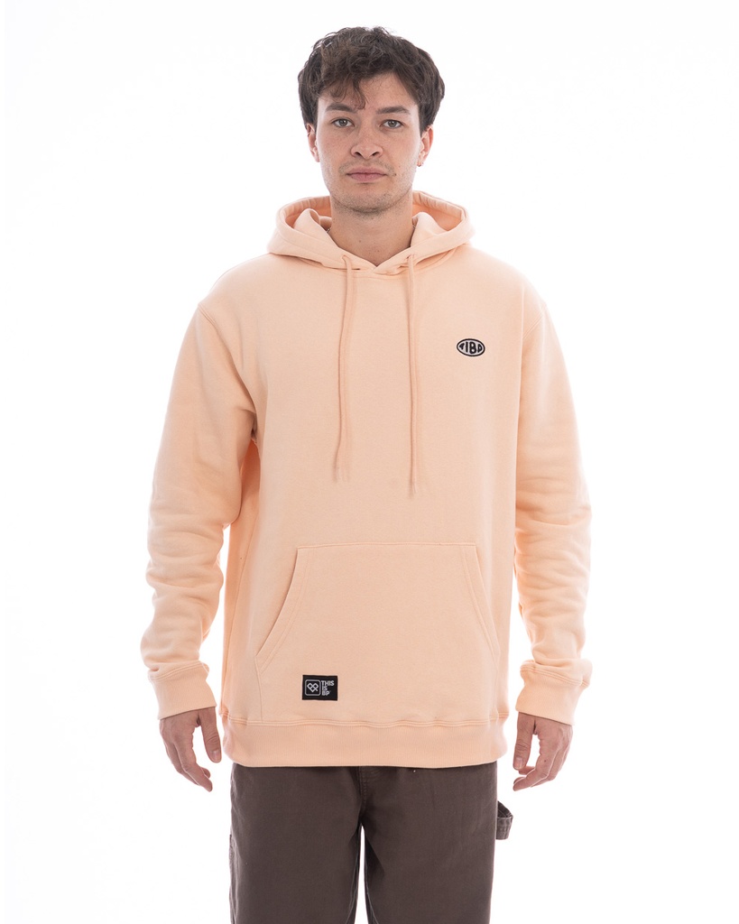 BUZO CANGURO CON CAPUCHA RELAXED FIT - TUNDRA CREAM