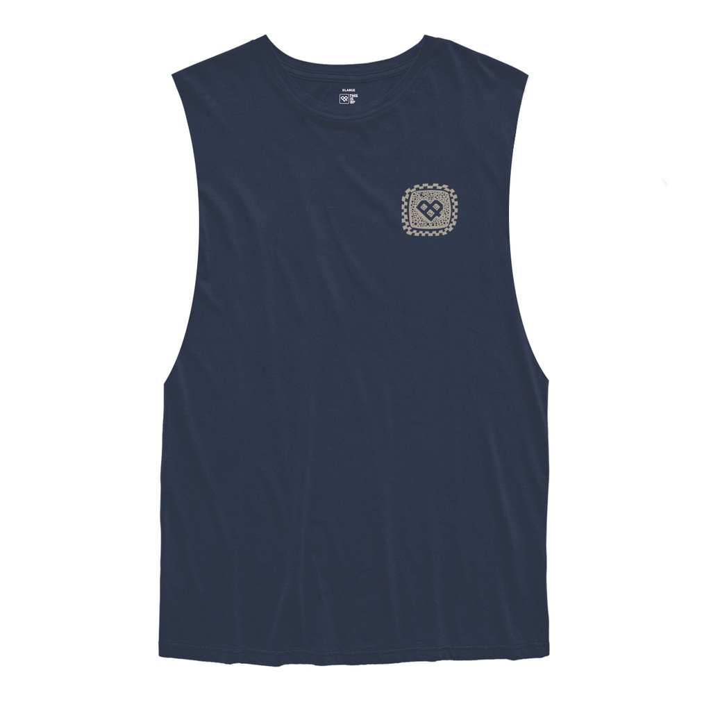 REMERA SIN MANGA - CHECK ISO