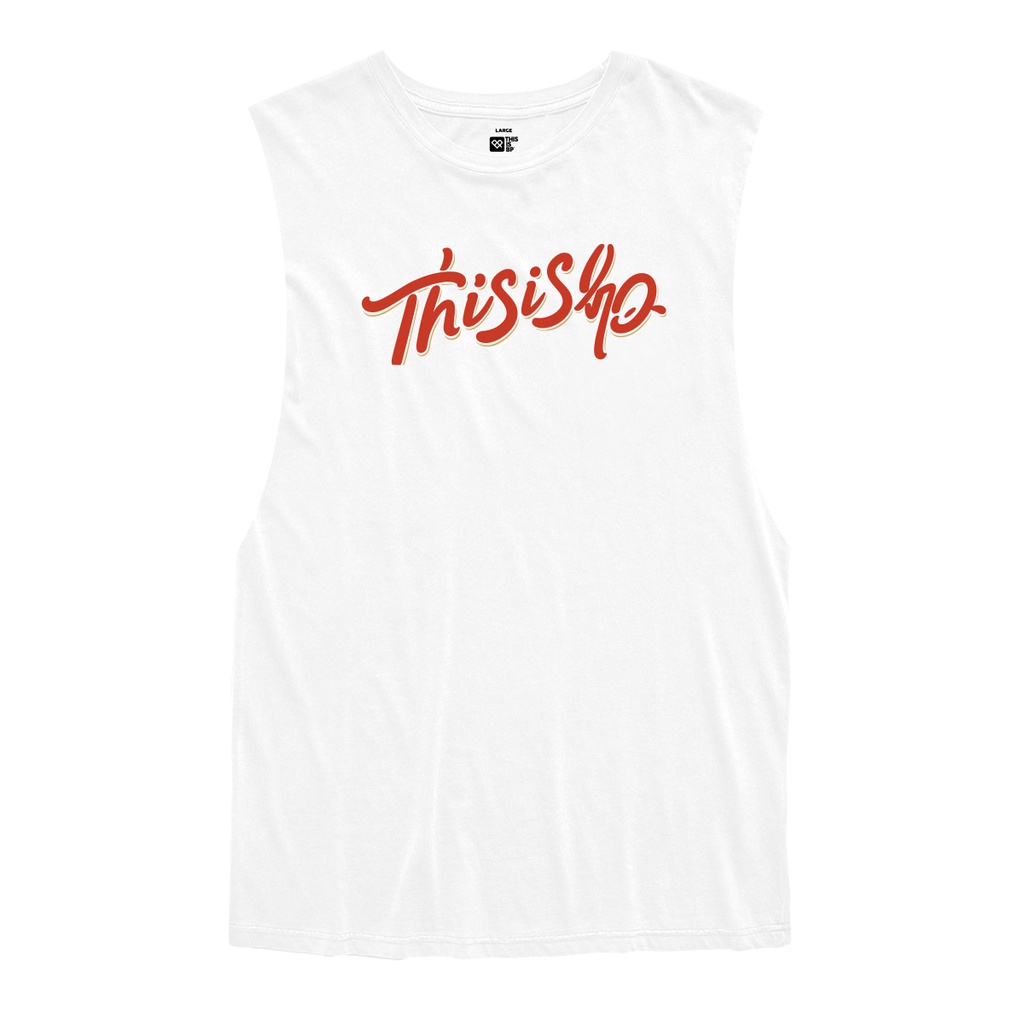REMERA SIN MANGA - LETTERING