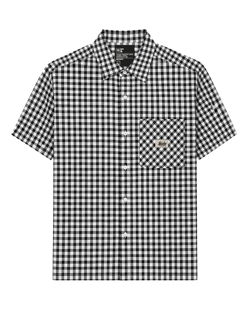 CAMISA MANGA CORTA LOOSE FIT - CUADROS