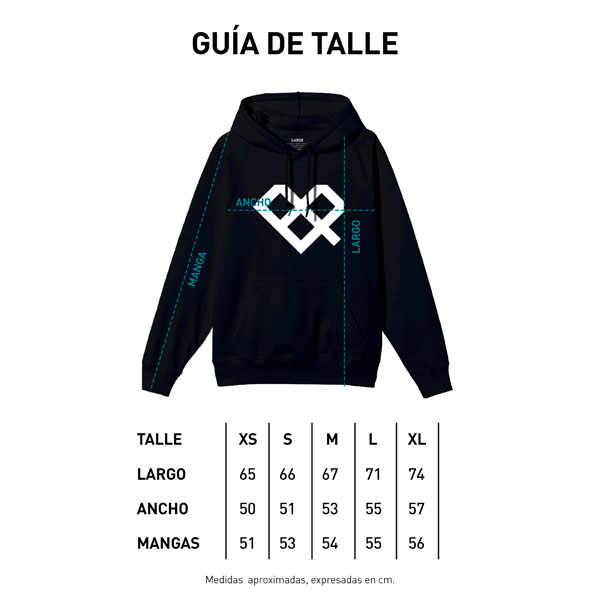 Tabla de talles CANGURO MUJER - PATRONES