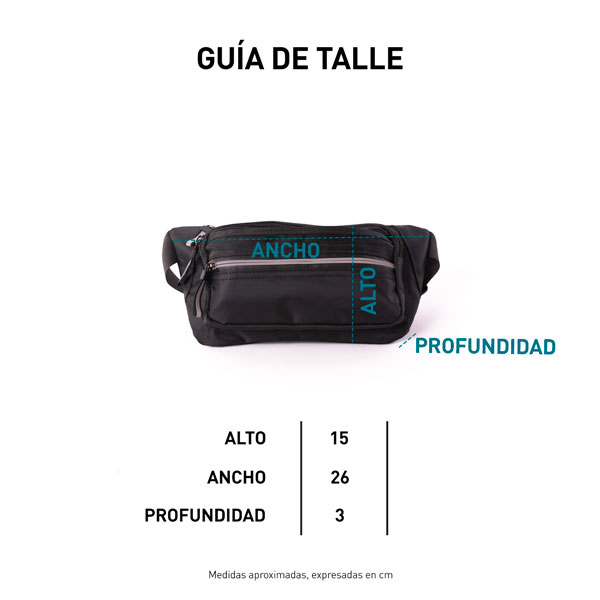 Tabla de talle riñonera Fuelle II