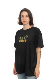 [093215100] REMERA MANGAS CORTAS OVERSIZE MUJER - JARDÍN