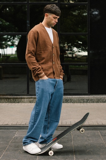 [081215028] CARDIGAN - BROWN SUGAR
