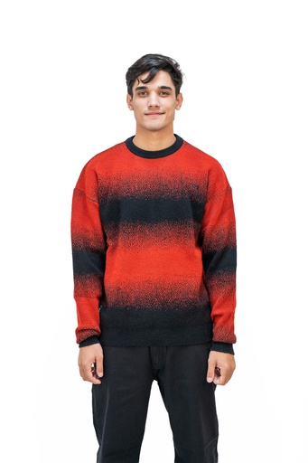 [081215051] SWEATER - GRADIENT VINO
