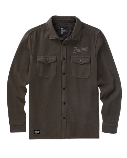 [143215017] CAMISACO DE PAÑO REGULAR FIT - BROWN LAKE