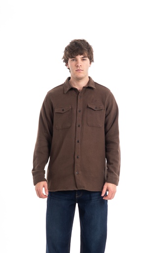[143215017] CAMISACO DE PAÑO REGULAR FIT - BROWN LAKE